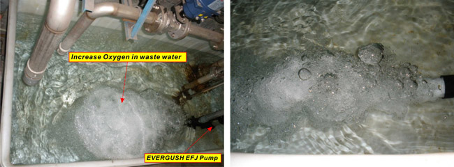 increase Oxygen in waste water