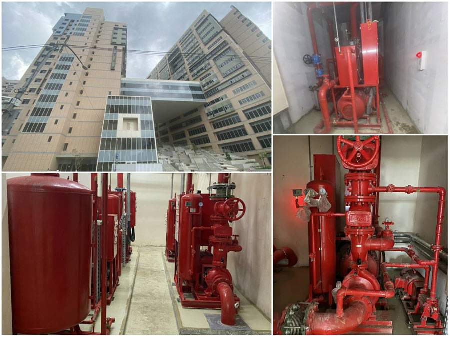 Shuang Ho Hospital Project in New Taipei city Taiwan- using multiple sets of EVERGUSH PUMPS