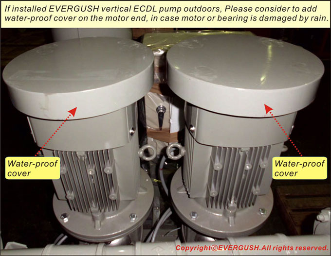 Add cover on EVERGUSH Vertical multi-stage pump