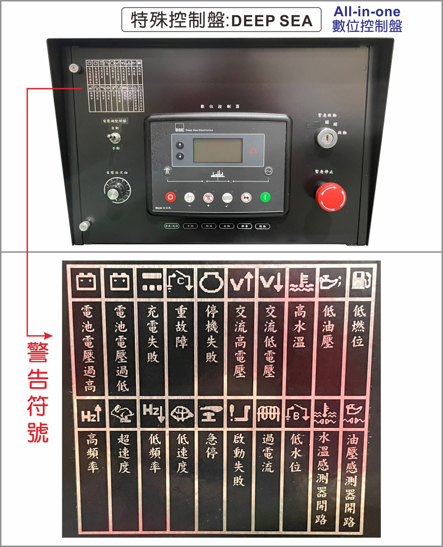 九如牌發電機-控制系統-特殊控制盤